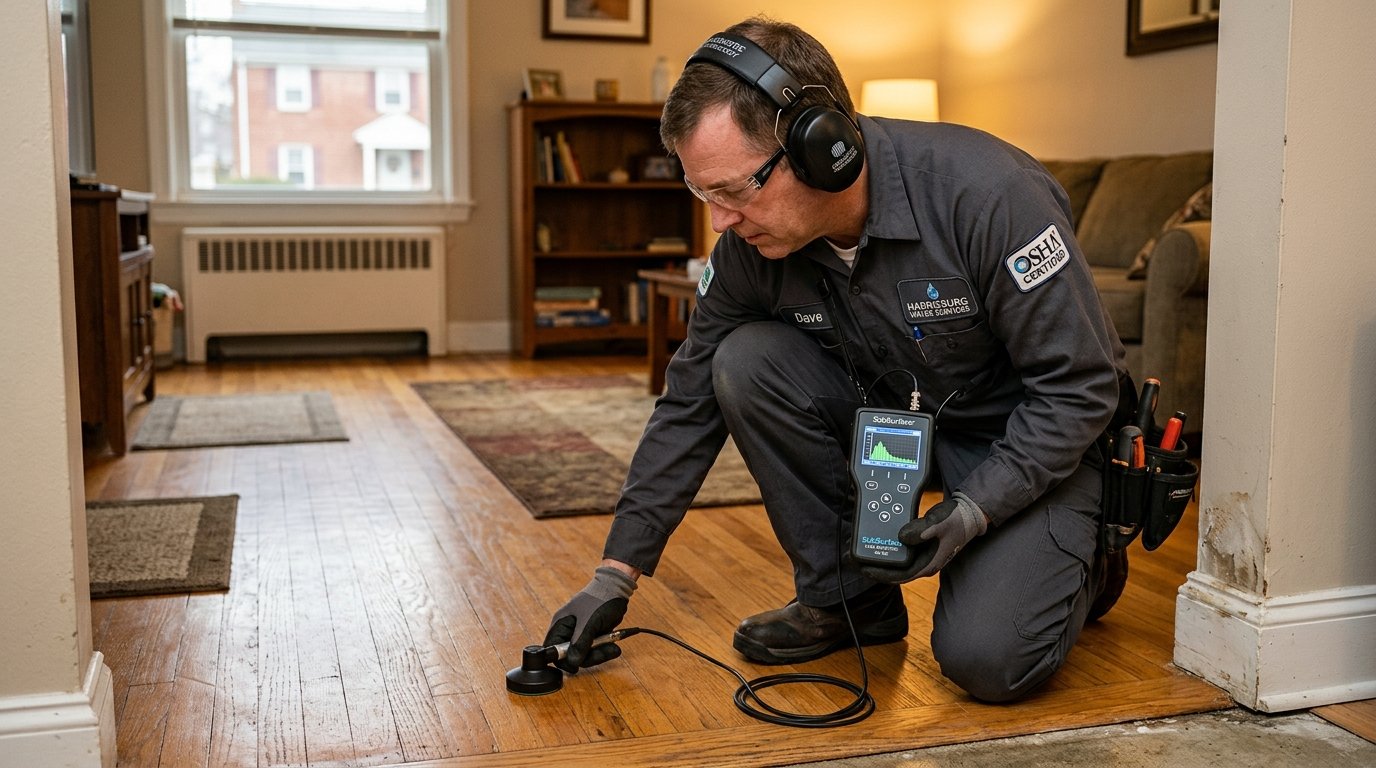 Slab Leak Detection in Harrisburg, PA